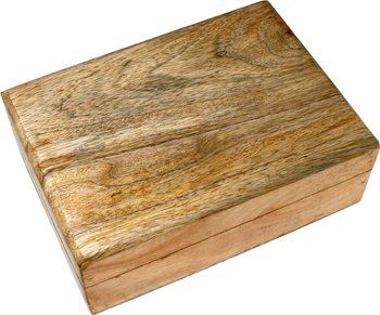 Holztruhe Mangoholz ohne Verzierung groß ohne Siegel für 10,4 cm Siegel