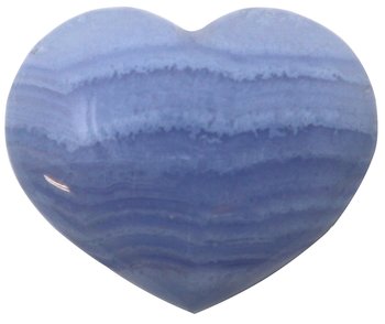 Chalcedon Herz Taschenstein, 1 Stück, 3,5 cm