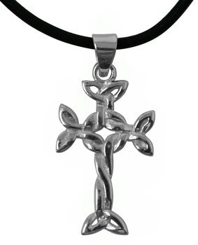 Aran Kreuz Silberanhänger, 925er Silber, 3 cm
