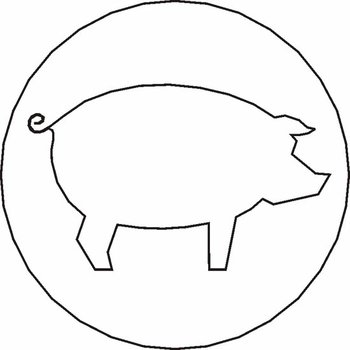 Siegelstempel Petschaft Schwein 24 mm