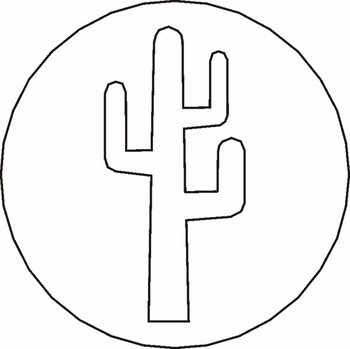 Siegelstempel Petschaft Kaktus 24 mm