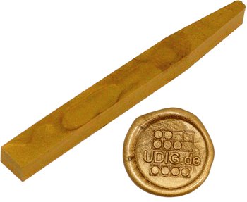 Siegelwachs Stange flexibel Gold, 12,8 cm