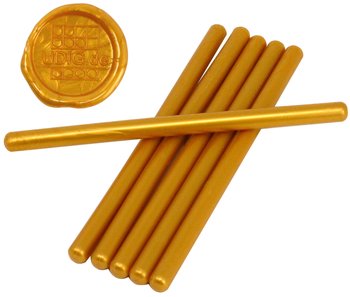 7 mm Siegelwachs Stangen Gelbgold, 6er Pack